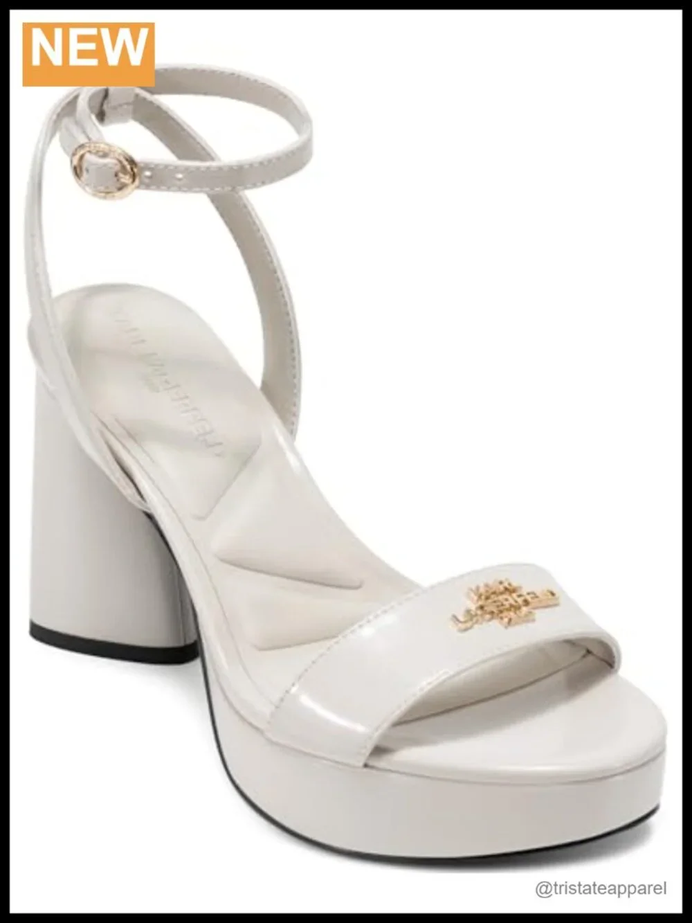 Platform Heel Sandal Ankle Strap Block Heel Cushioned Footbed Arch Support